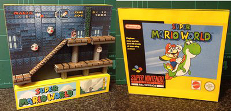 Illustration for article titled Fan Makes Cool Paper Versions of Classic Game Scenes